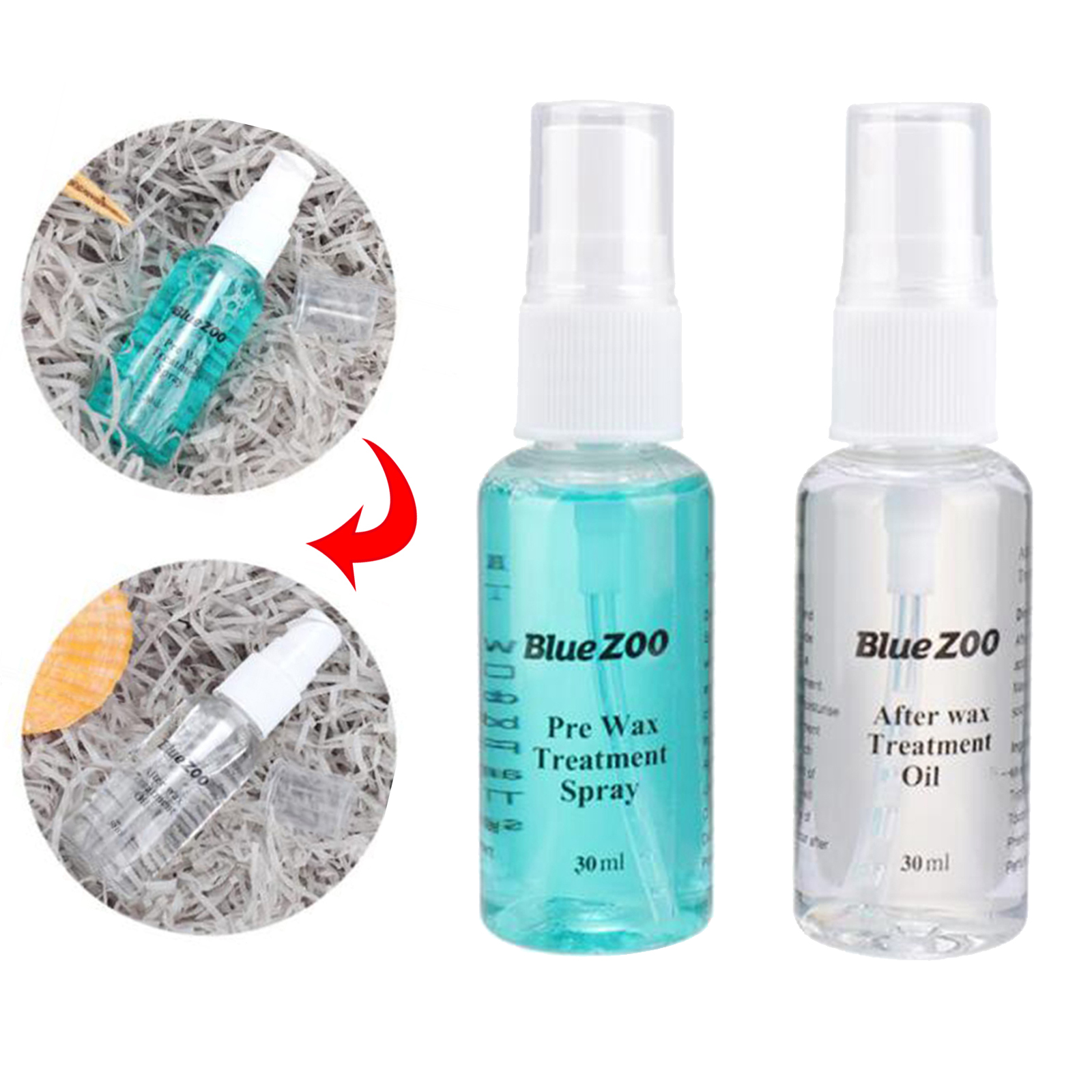 Pre & After Waxing Treatment Spray Liquid 30ml Hair Removal Tool Smooth Body