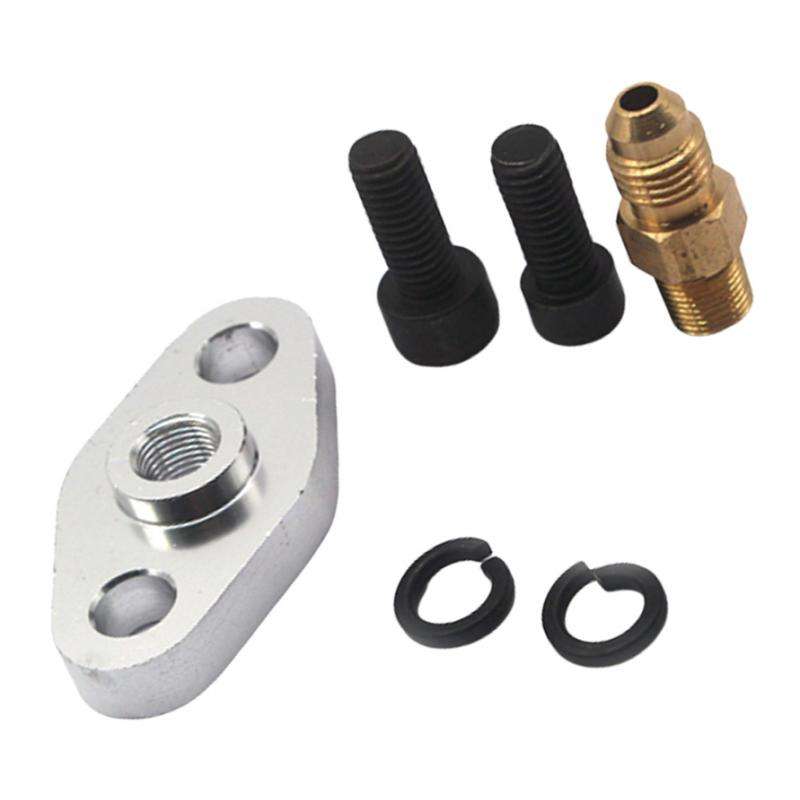 38mm 4AN Turbo Oil Feed Inlet Fitting Flange For T3 T4 T35 T04 Turbocharger