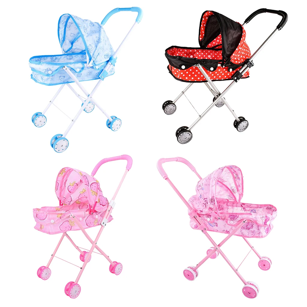 Baby Dolls Stroller Folding Stroller Children Pretend Play Toys