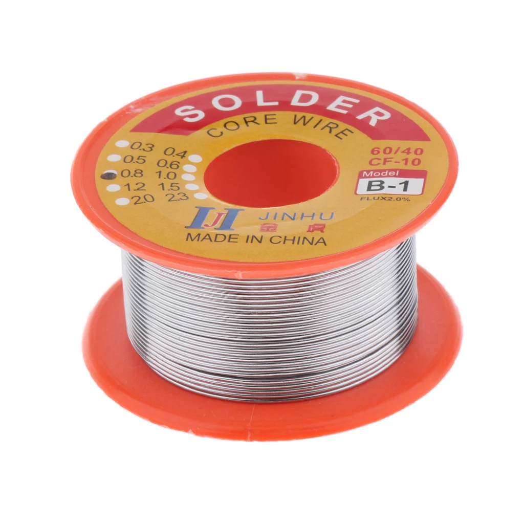 Tin Lead Solder Wire Rosin Core 2% Flux Iron Welding Tool 0.8mm Diameter 50G For Electrical and Electronics DIY Work