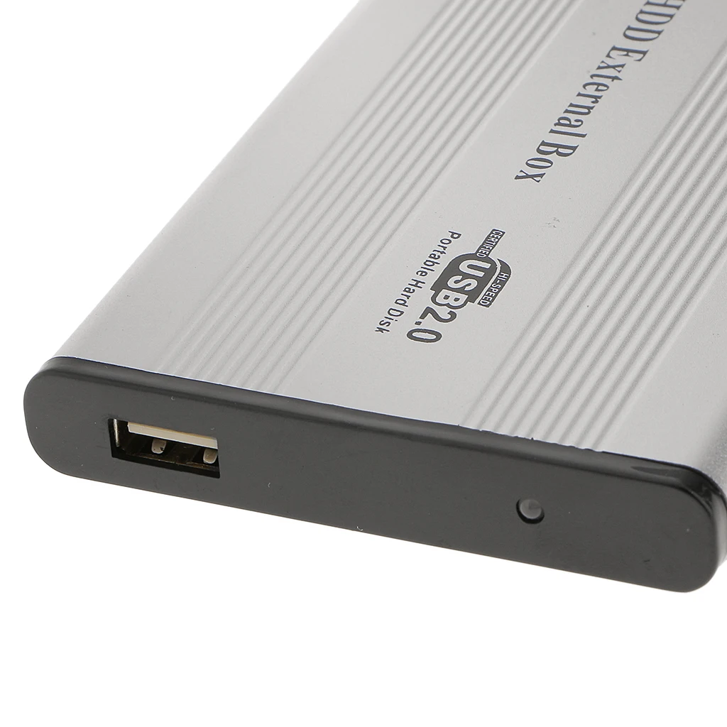 2x USB2.0 HDD Hard Drive External Enclosure 2.5