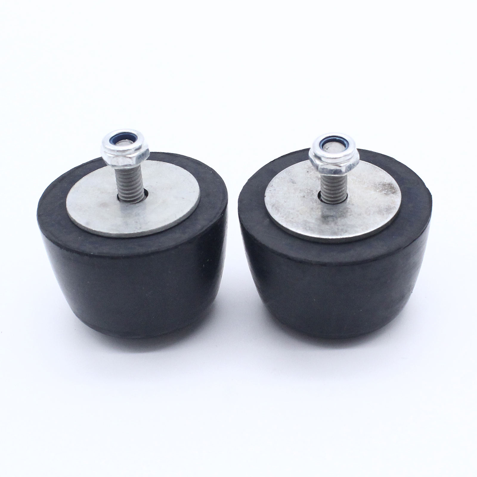 2Pcs Black Rubber Bumper Cushion Hood Bump Stop Replacement for Jeep Wrangler YJ JK 1987-2018