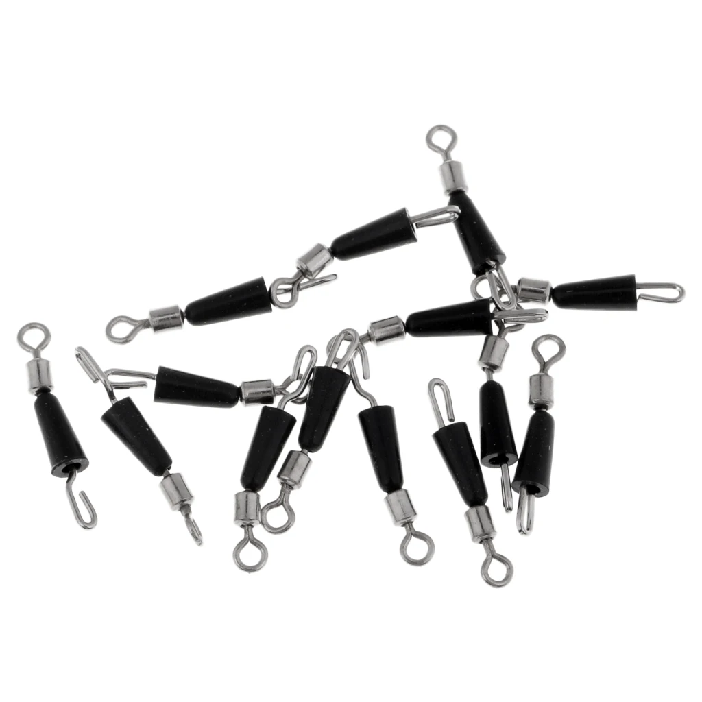 100 Pieces Quick Change Fishing Swivels Sub-line Hook Device Fast Link Clip
