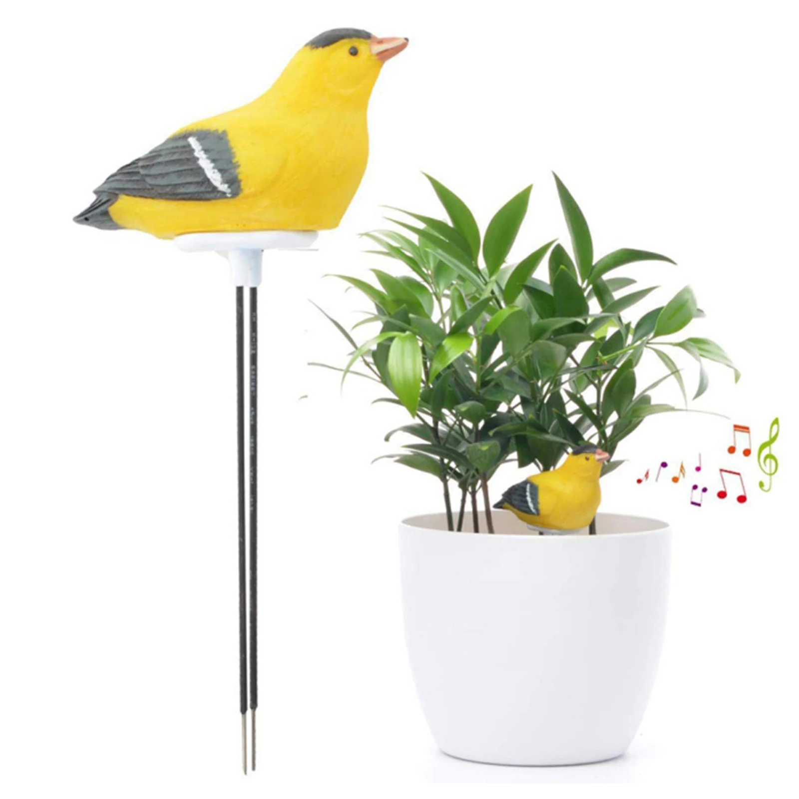 Bird Bonsai Soil Moisture Meter Plant Water Tester Watering Alarm Reminder for Flowerpot