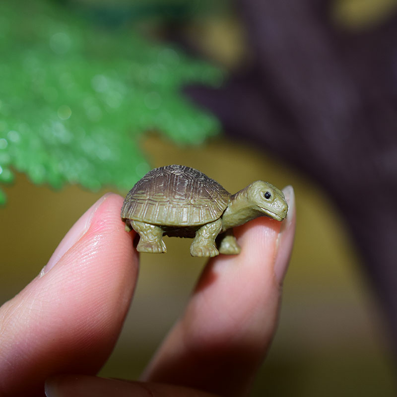 Miniature Oceans Animal Model Turtle Alligator Whale Shark Dolphin Penguin Clownfish Frog Sea World Mini Figurine Decor Toys