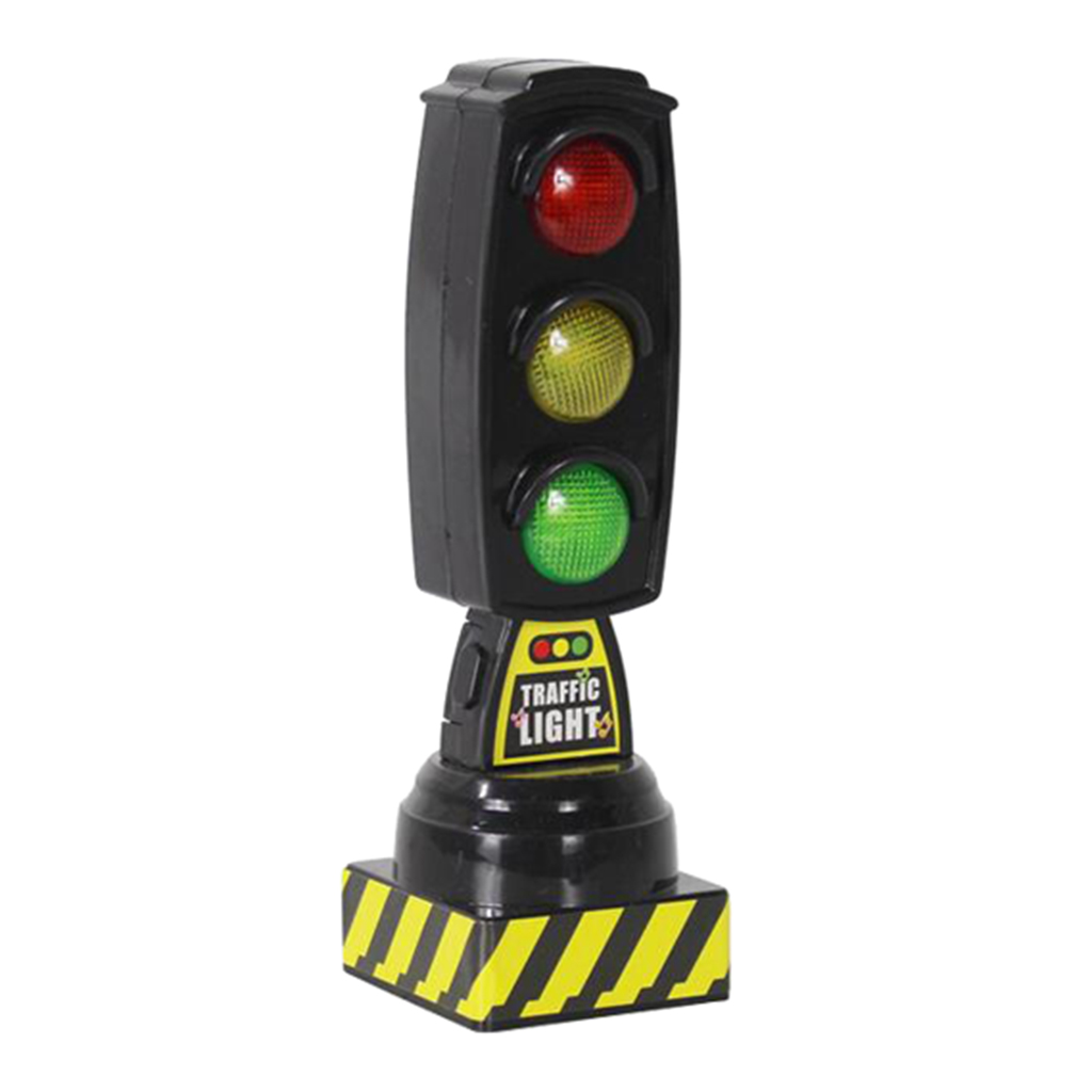 Mini Traffic Light Toy Model Signs Signal Education Toy Gift Age 3+ Black