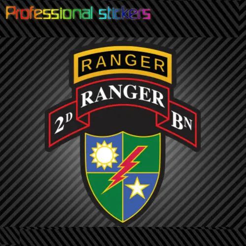 Window Bumper Sticker Military Army 2nd Second Ranger Battalion NEW Decal 