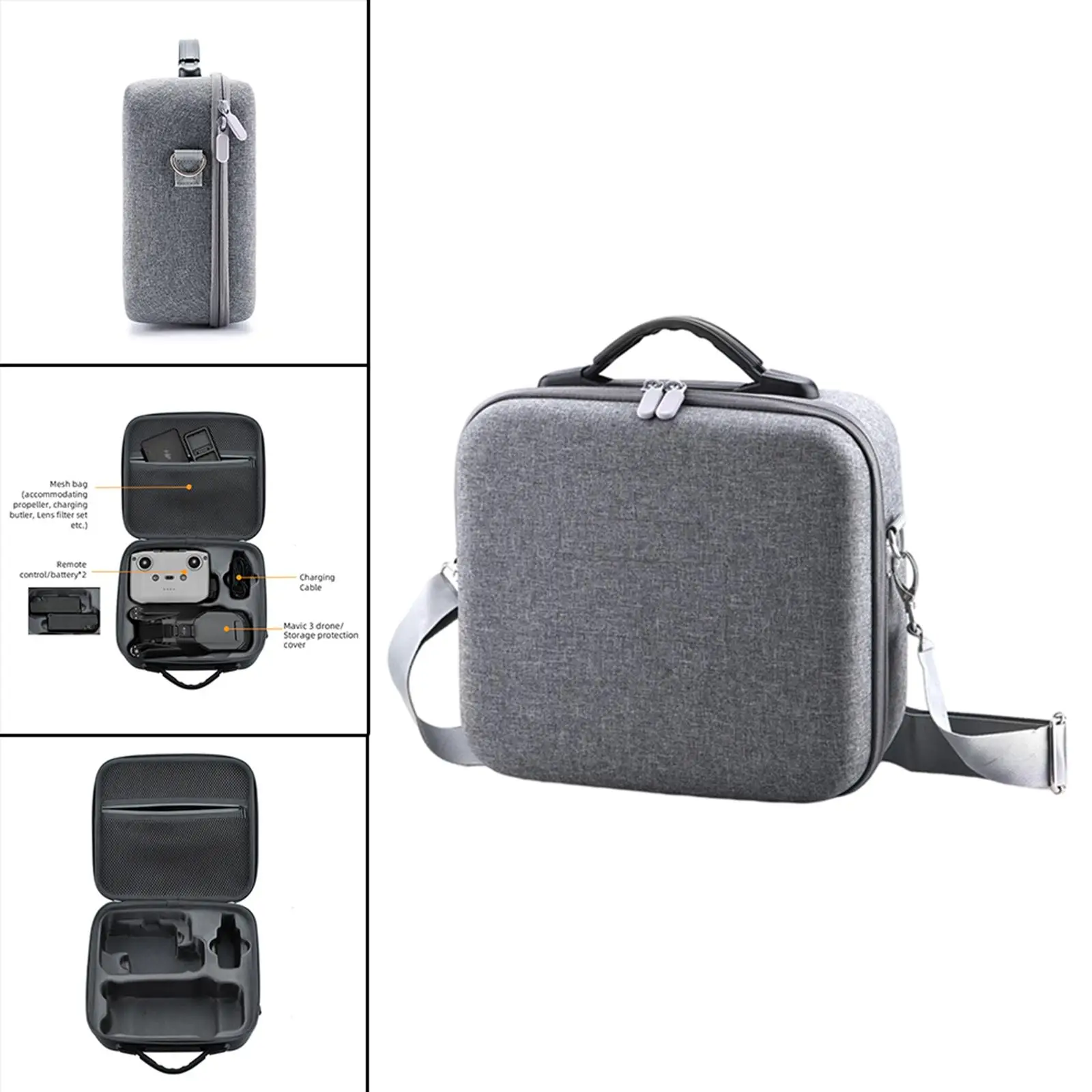 Drone Handbag Shoulder Storage Bag Shock-Proof Anti-Scratch Wear Resistant for DJI Mavic 3 Professional Durable Premium Portable