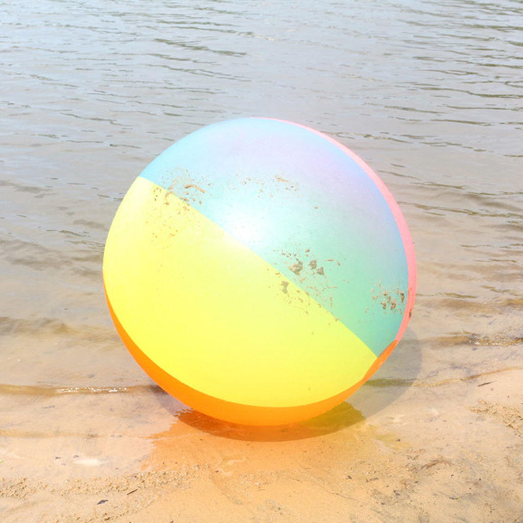 Glossy Panel Colorful Large Ball Inflatable Toy For Swimming Pool Beach