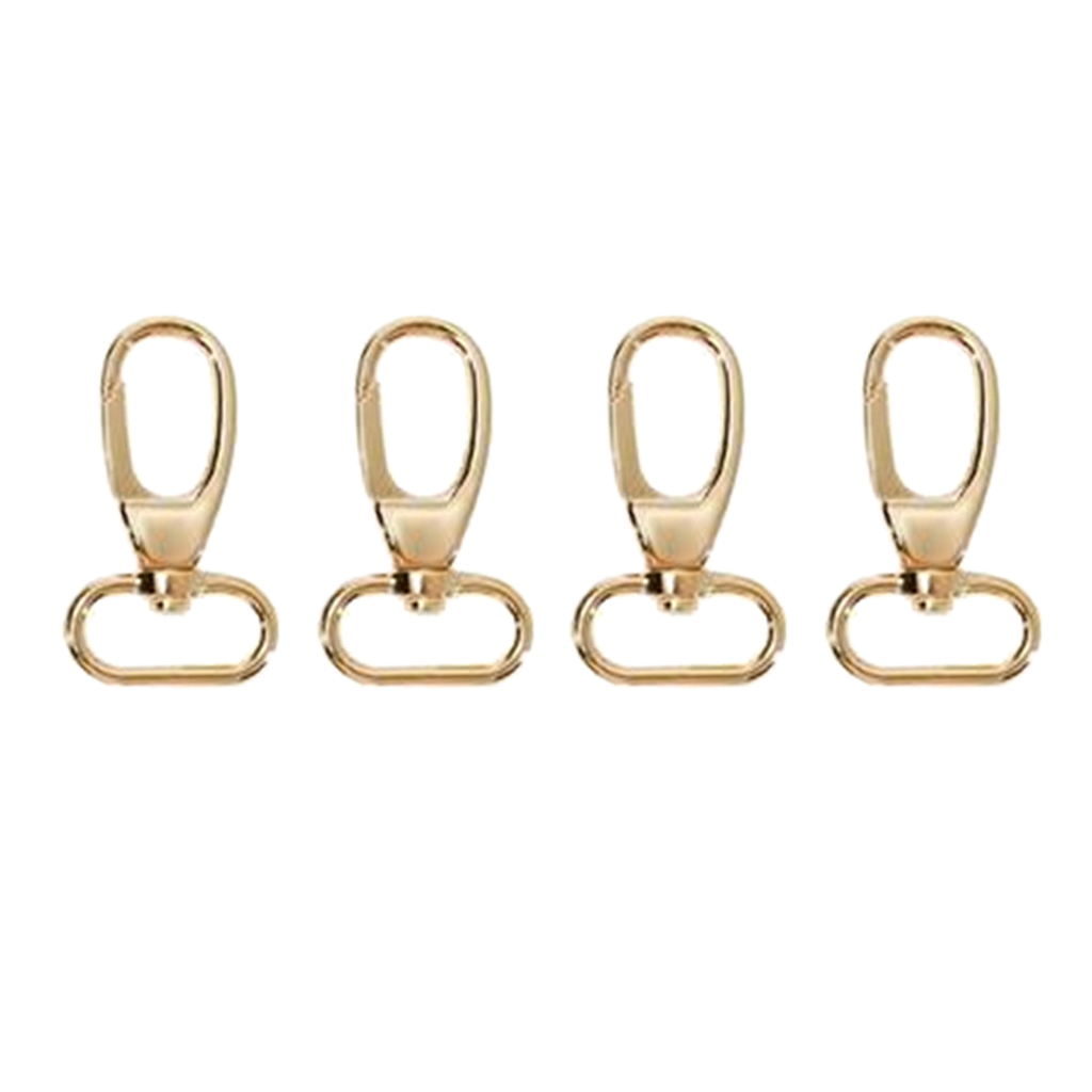 4 pcs Swivel Clasps Lanyard Snap Hook,Metal Swivel Lanyard Snap Hook Lobster Claw Clasp 25mm