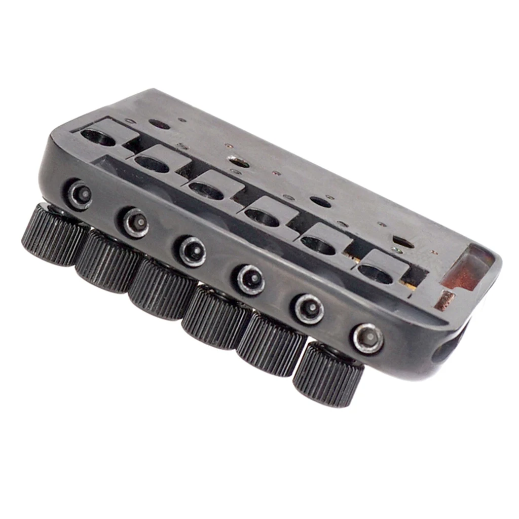 1 Set New Fixed 6 String Headless Guitar Bridge Tailpiece W/ Nut Accessories