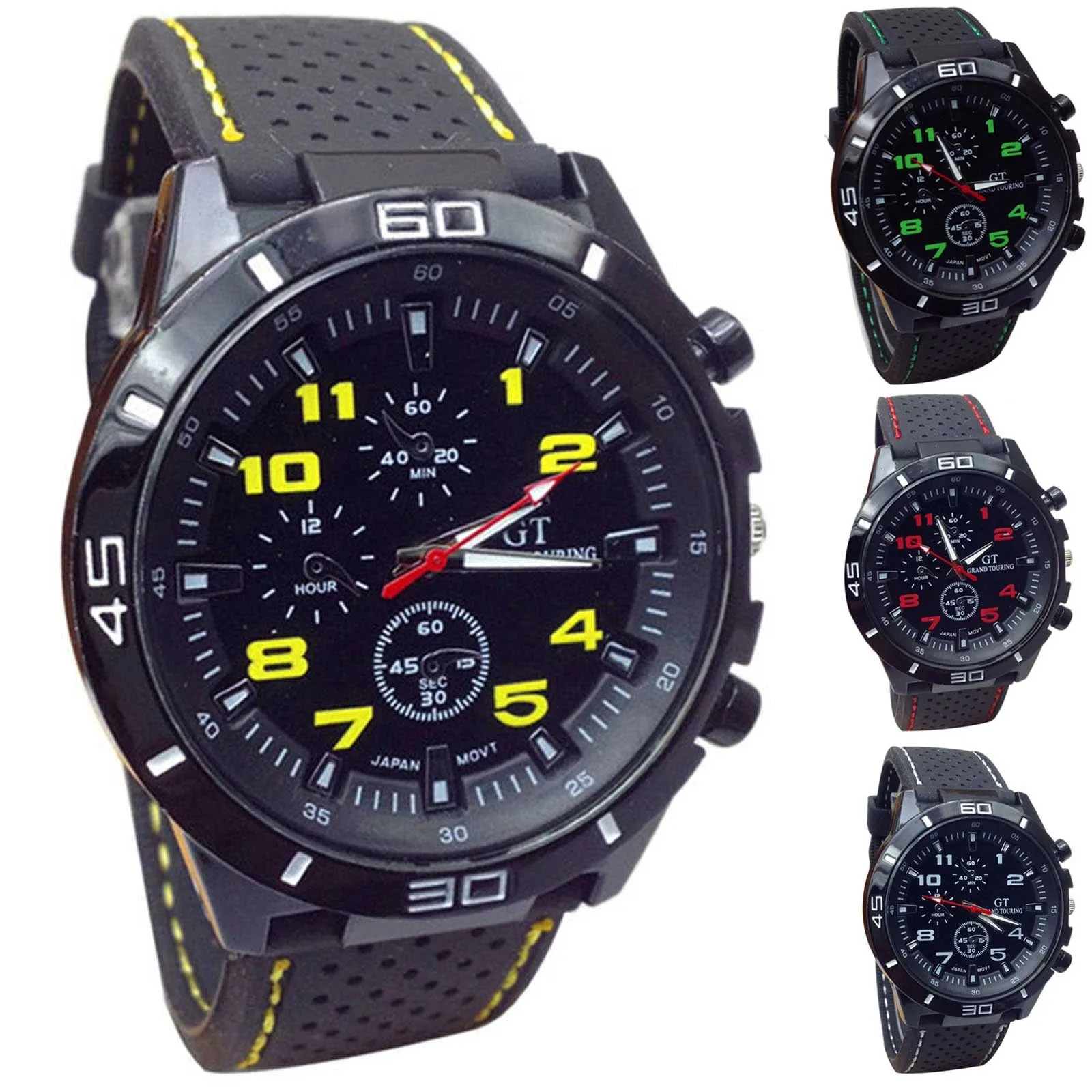 Watches Mens 2022 Quartz Watch Men Military Watches Sport Wristwatch Silicone Fashion Hours Часы Мужские Relojes Para Hombre