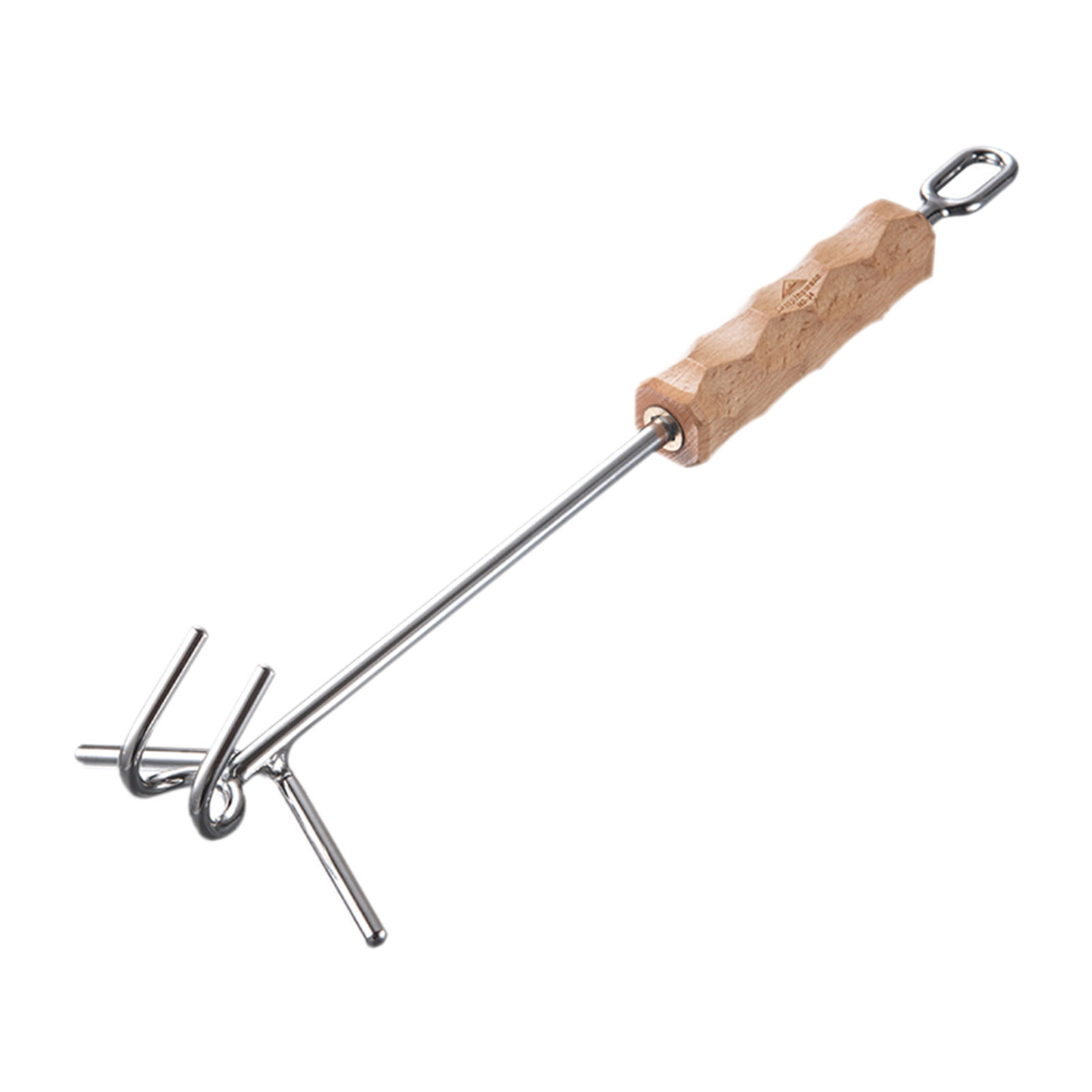 Camp Dutch Oven Lid Lifter Wooden Handle Lifting Carrying Dutch Ovens 14inch