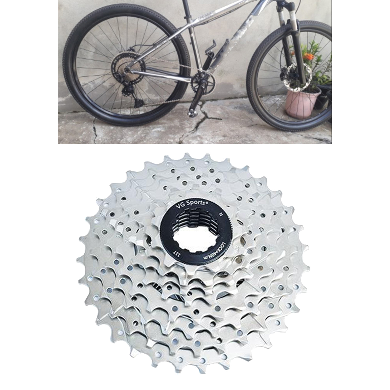  Freewheel 8 9 10  ​​11-25T / 46T Solid Steel Teeth Flywheel Sprocket Replacement Mountain Road Bike Fixed Cog