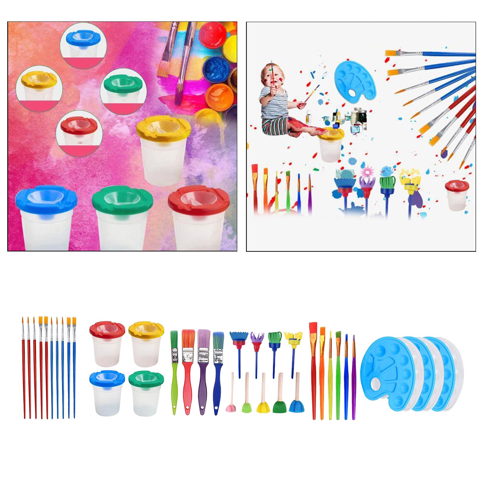 39pcs Toddlers Painting Brushes Palette Drawing Tools Kit Arts