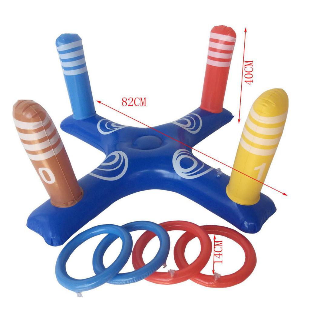 Outdoor Yard Hoop Ring Toss Quoits Toy Pool Game Children Boys Girl Gift