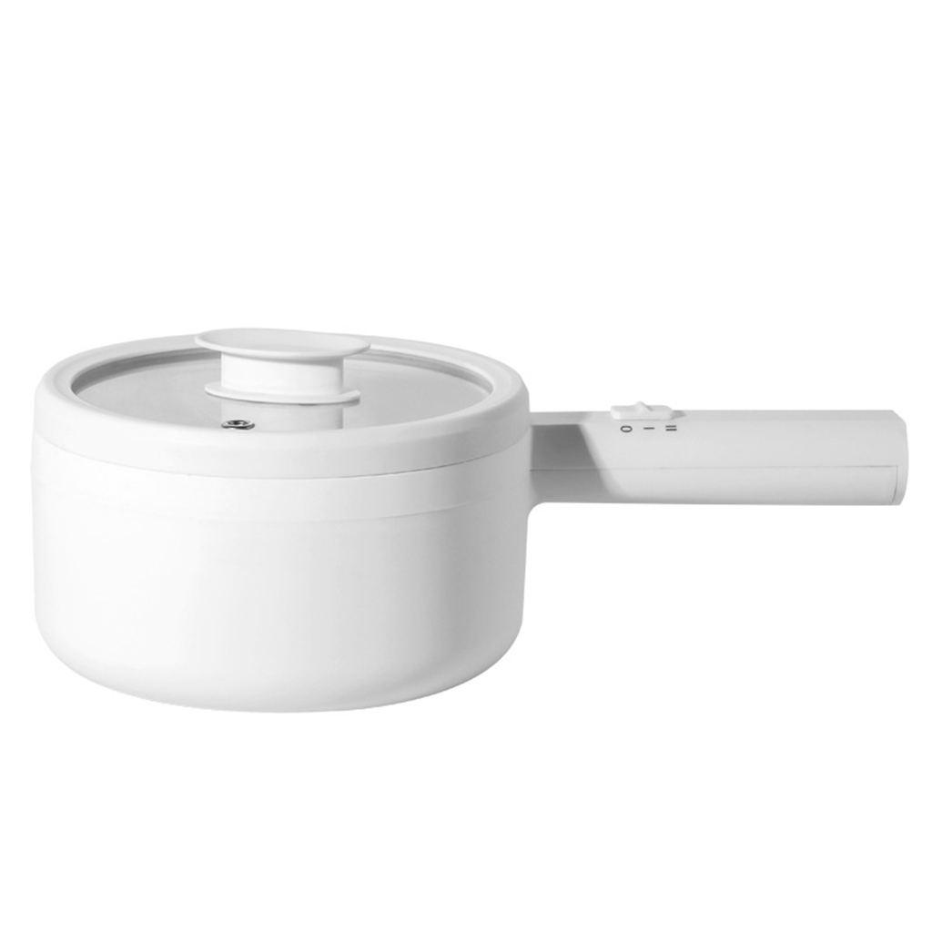 Electric Hot Pot,Non-Stick Pan  Noodles Cooker 1.5L Mini Pot for Steak