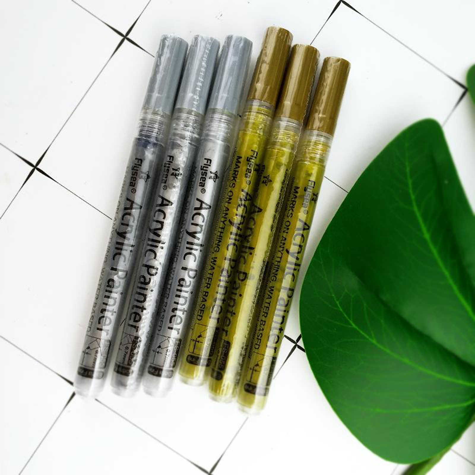 DIY Acrylic Paint Markers Pens for Manga Craft Rock Stone Painting Glass