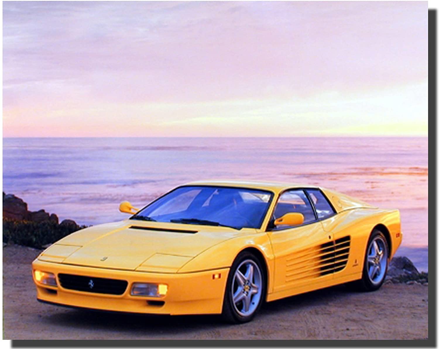 ferrari testarossa yellow