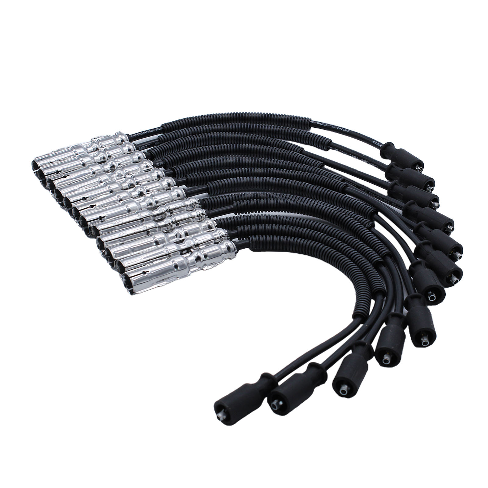 New 1121500118 Spark Plug Ignition Wire Set Fit for  C-Class C280, C32 AMG, CLK320, E320, ML320, ML350, SLK32 AMG
