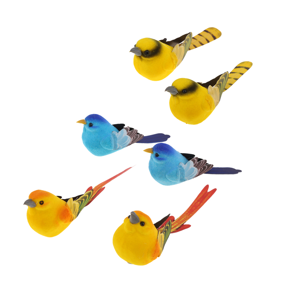 6 Artificially Realistic Decoration Bird Simulation House Decoration