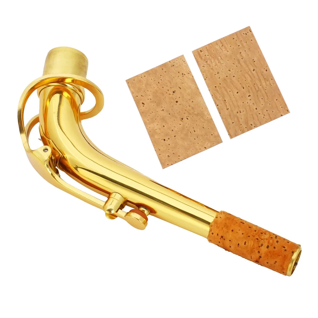 Tooyful Professional 2Pcs Saxophone Nature Cork Soprano/Tenor/Alto Neck Cork Instrument Musical Woodwind Accessories 61x40x2mm