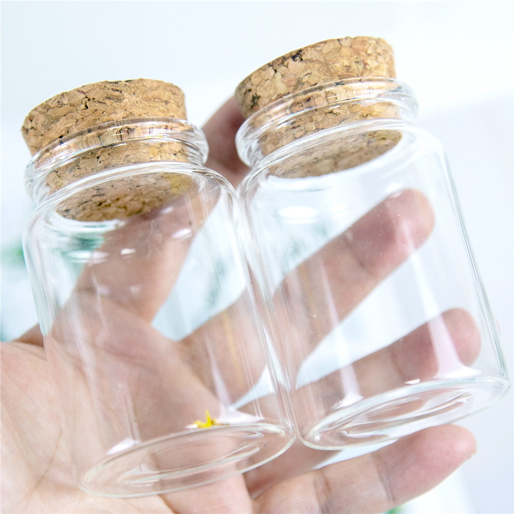 Best of 24Pcs 80ml Craft Jars Mini Hyaline Glass Container With Corks Creative Handicraft Reusable Pot Cosmetics Vial Gifts Bottles Reviews & Tips