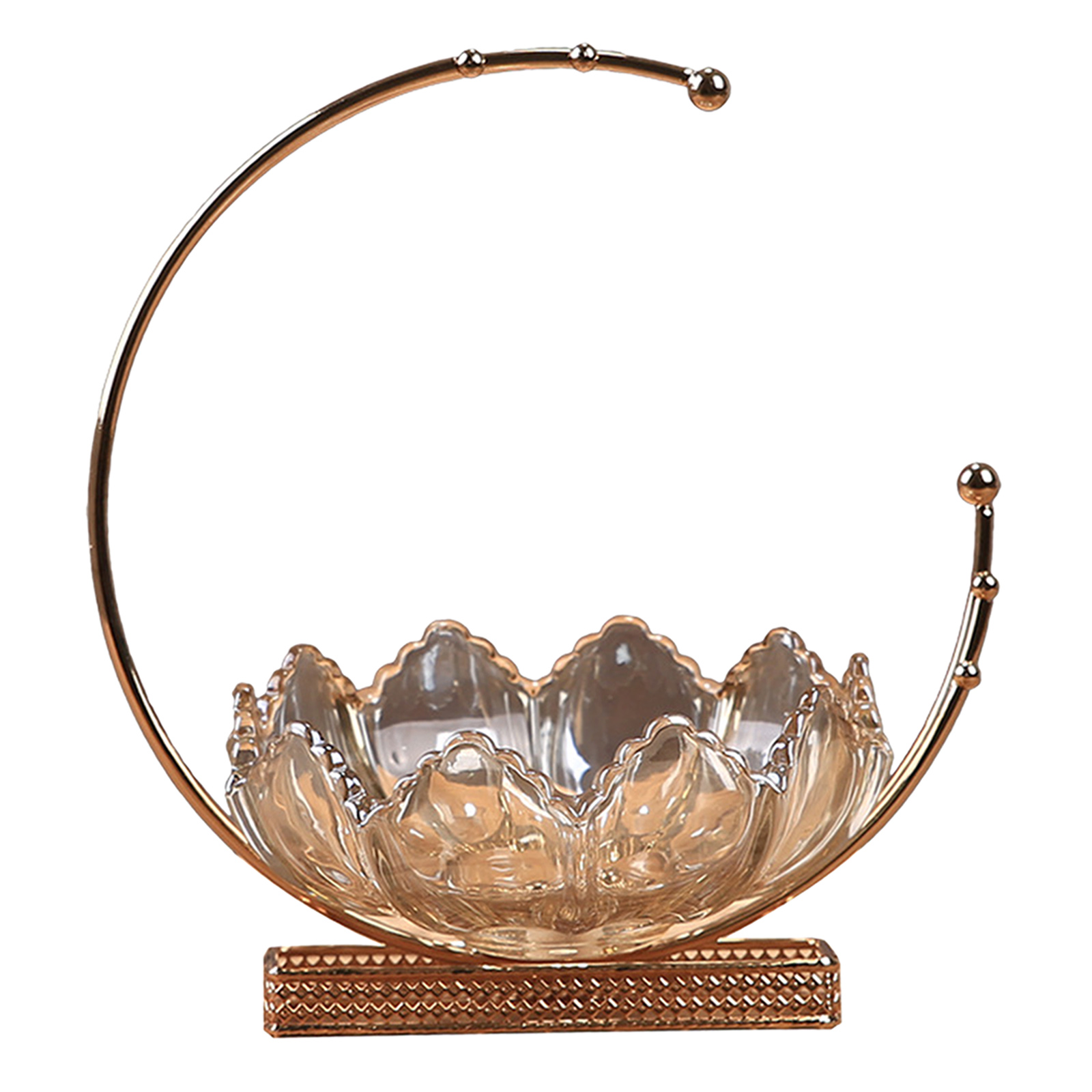 Fruit Plate Fashion Glass Fruit Plate Modern Creative Living Room Office Party Fruit Tray Bowl Stand