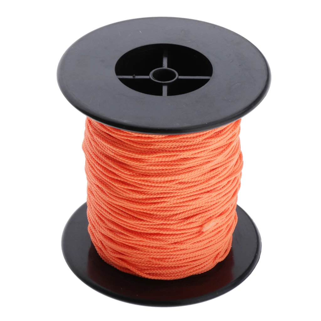 Scuba Diving Reel Line - High Visibility Polyester Line Rope for Scuba Dive Reel Finger Spool and more (83m x 2mm)