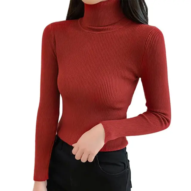 Pull à col roulé et anneaux demi-ronds - Femme - Prêt-à-Porter