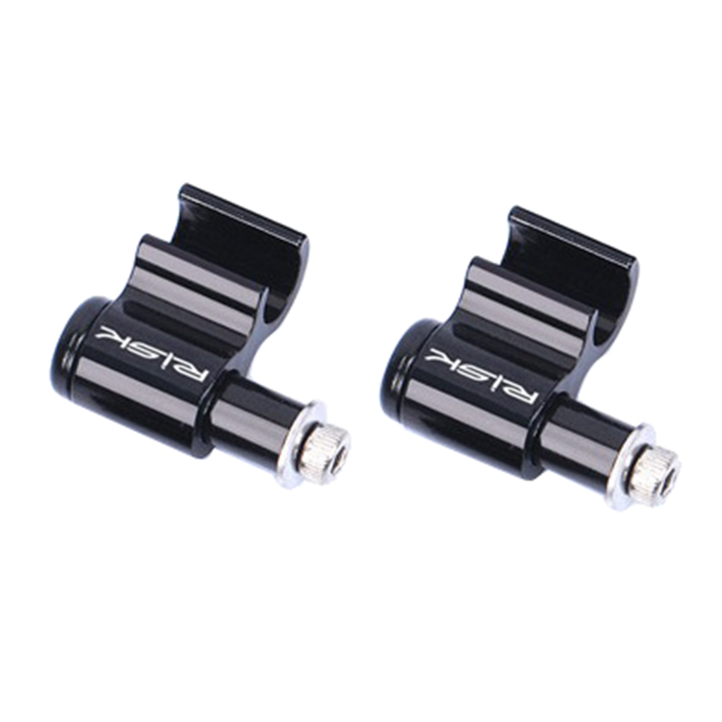 2pcs Black Bike Brake Oil Pipe Holder Frame Buckle Hose Conversion Keeper