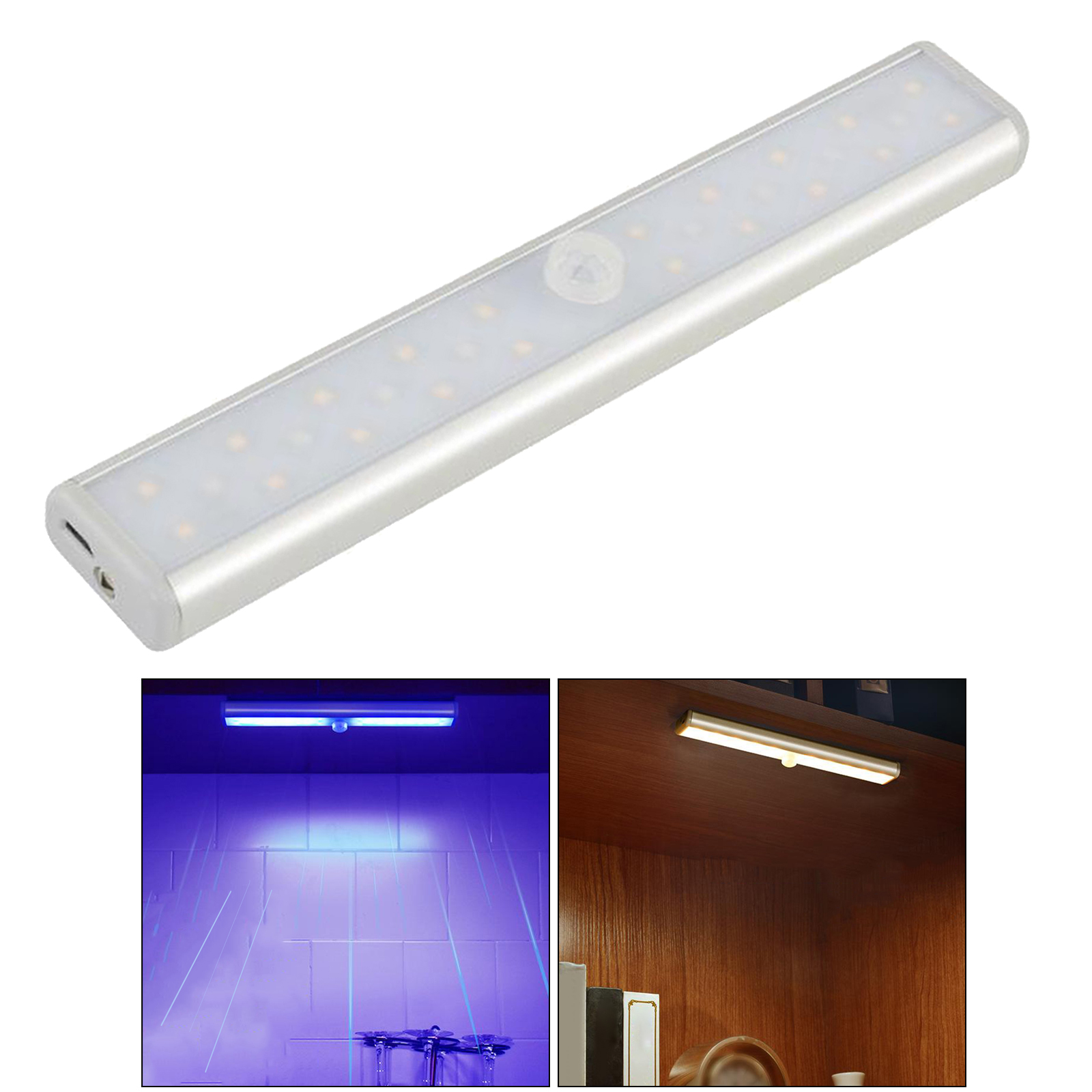 Under Cabinet LED UV Disinfection Sterilizer Light for Cupboard Wardrobe Bed Closet Kitchen Night Light