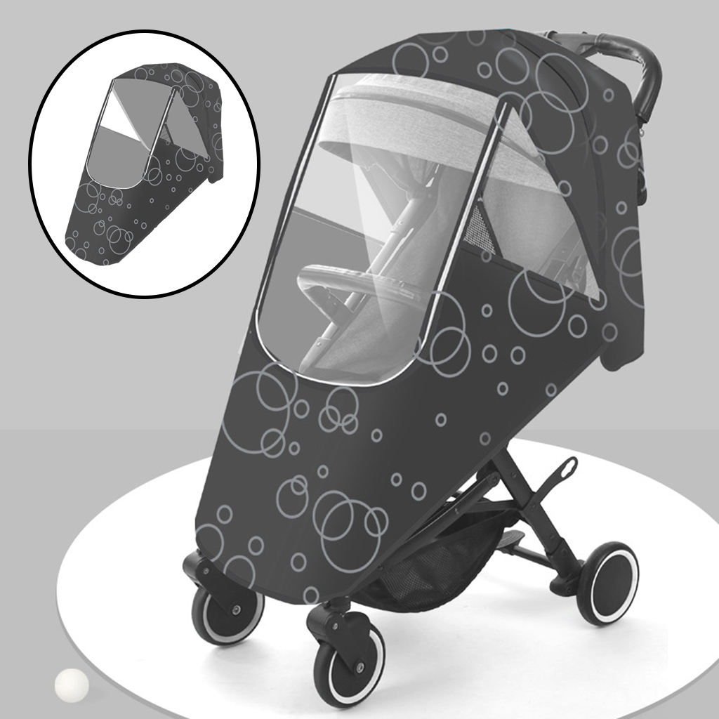Universal Baby Stroller Raincover Pushchair Buggy Waterproof Dustproof Breathable Outdoor Travel Weather Wind Shield Protection