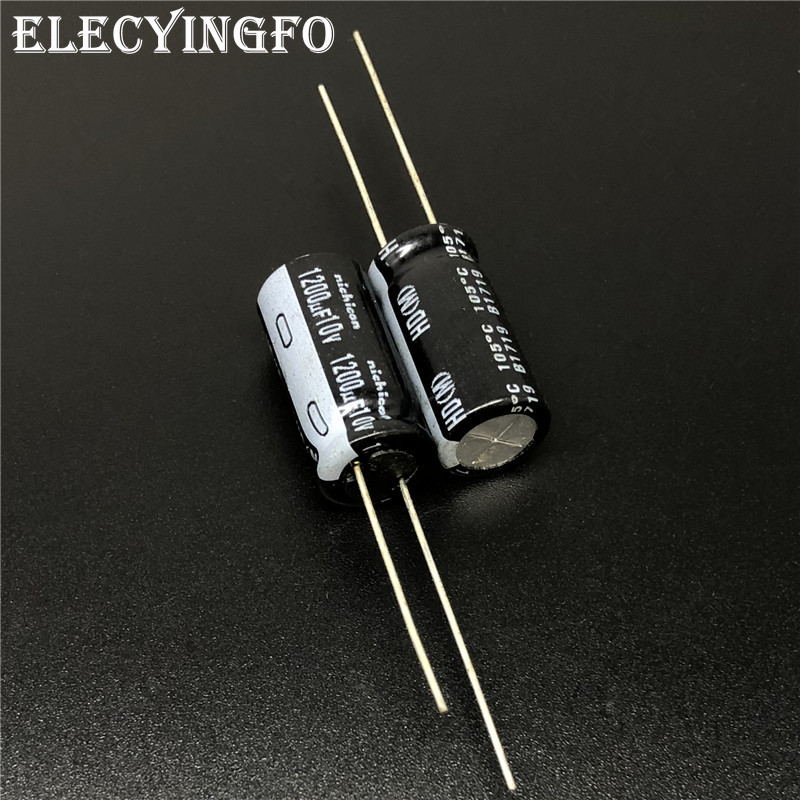 5 Stück/50 Stück 1200uF 10V NICHICON HD-Serie 10x20mm 10V1200uF Aluminium-Elektrolytkondensator mit extrem niedriger Impedanz – Detail 1
