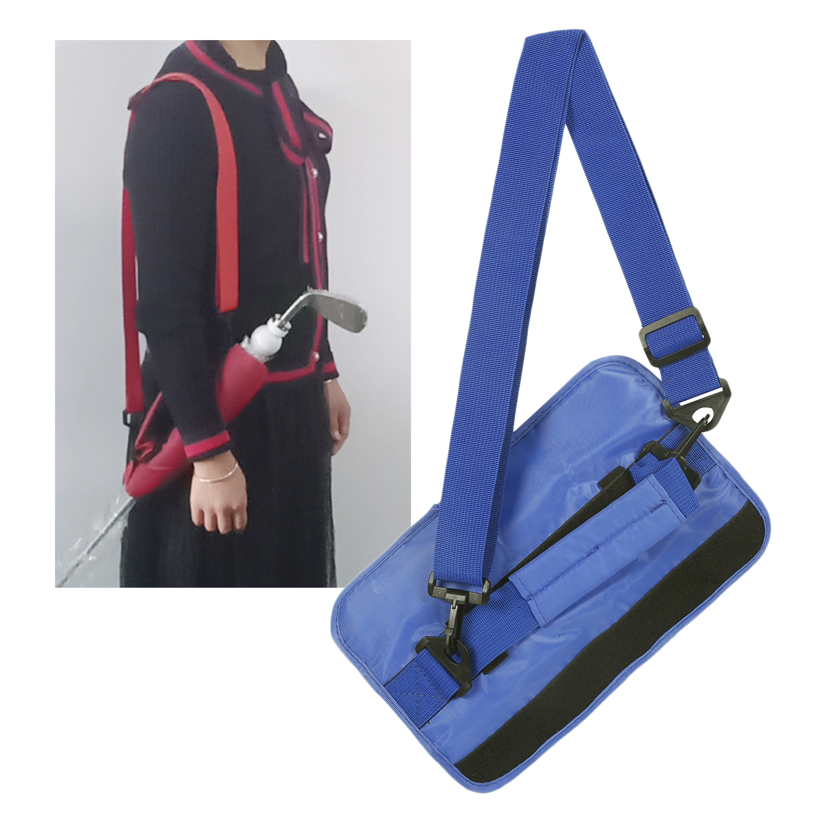 Lightweight Mini Golf Club Bag Driving Range Carrier Course Training Case for Men Women Kids Universal Adjustable Straps