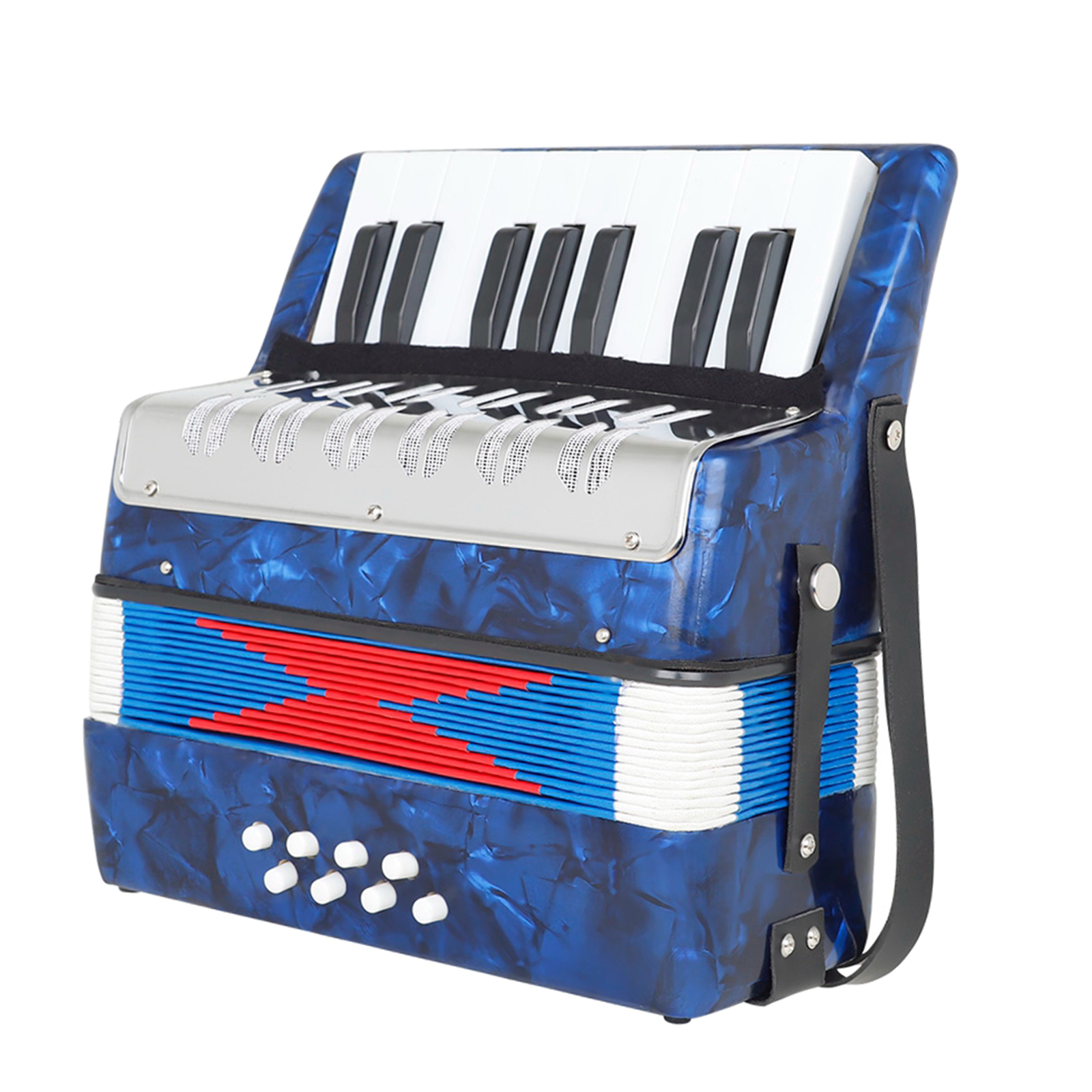Professional 17 Key 8 Bass Piano Accordion Keyboard Instrument for Performance