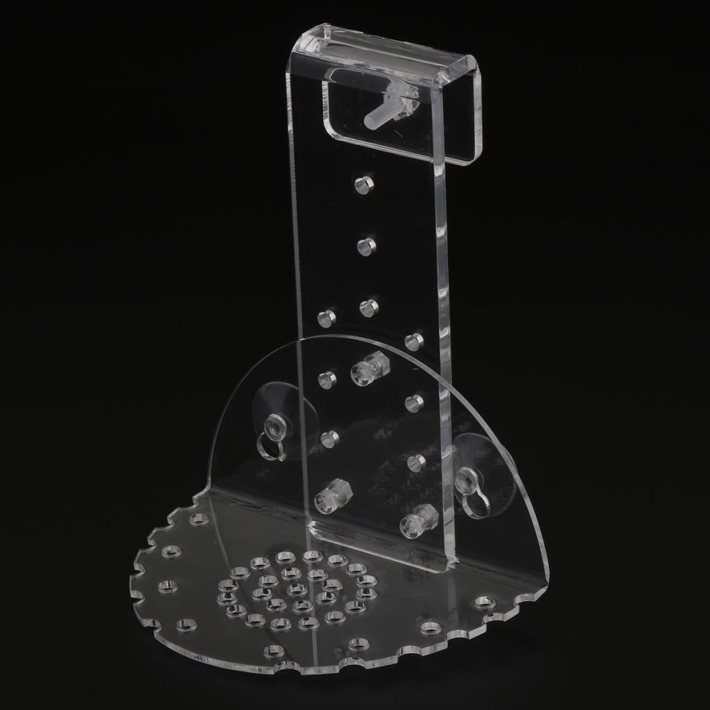 1pcs Aquarium Shelf For Substrate Live Plants Transparent Ledge For All Fish