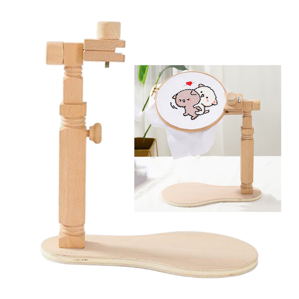 Adjustable Embroidery Table Stand Holder Frame Adjustable Cross-Stitch Rack