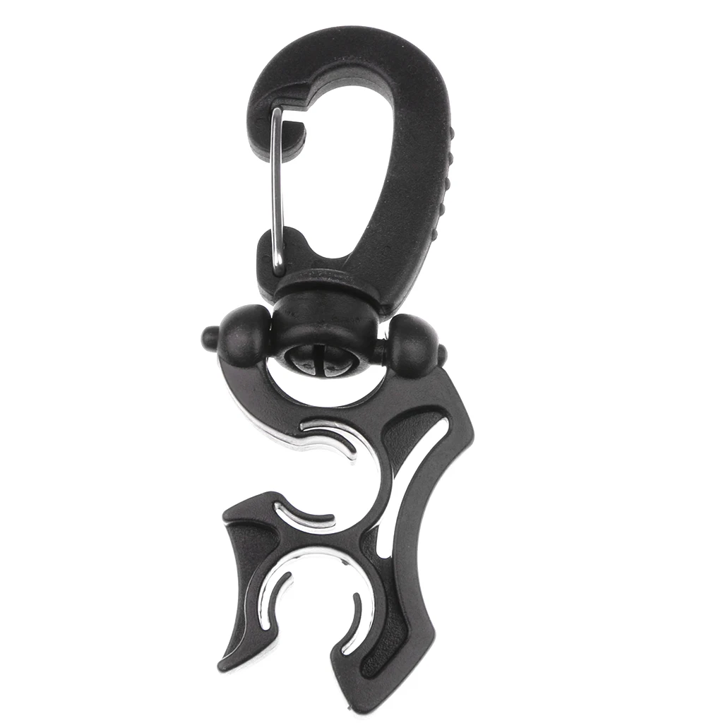 4`` Scuba Diving Double BCD Console Hose Holder with Swivel & Folding Clip 100 x 35mm