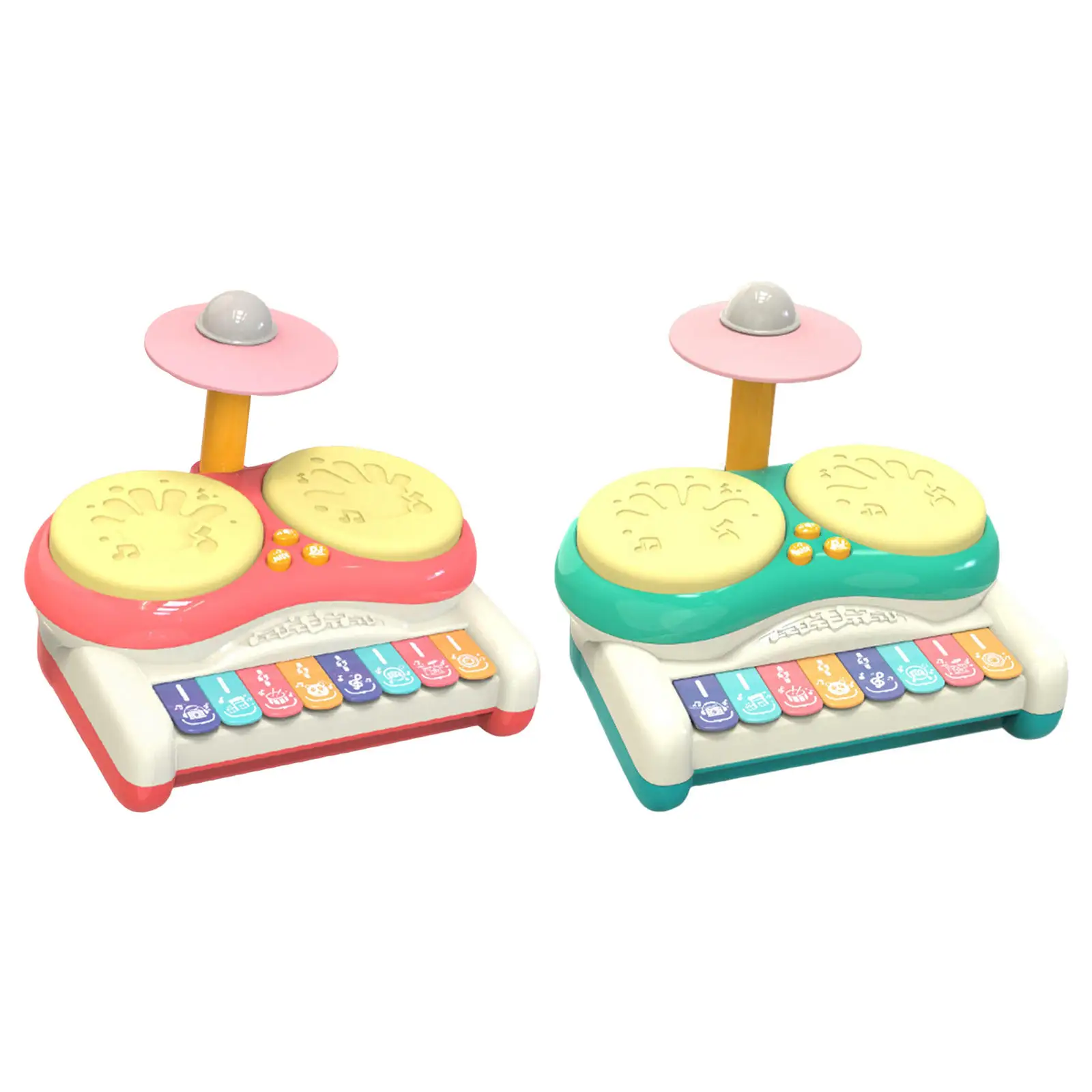 Multi-Colored Kids Drum Toy Percussion Training Toy Multi-Function Educational Hand Drum Toy Musical Toy for Kids Child Toddlers