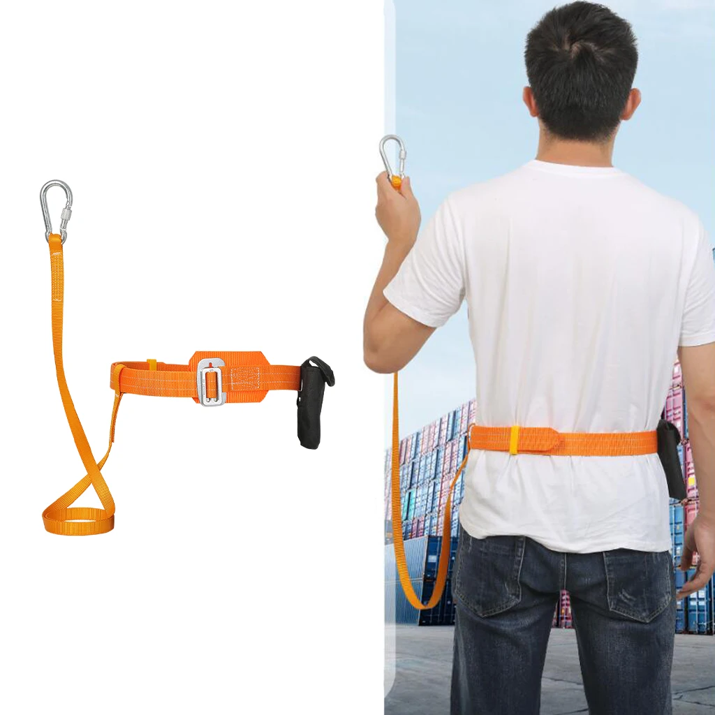 Safety Belt with Lanyard Work High Safety Belt Construction with Tool Bag Tree Climbing Personal Equipment Rope Harness