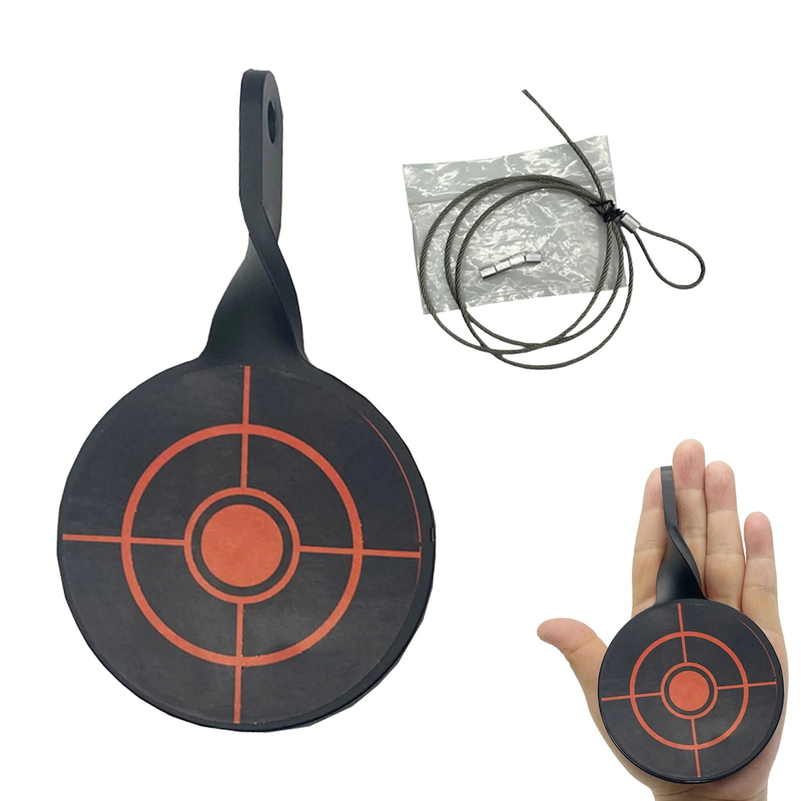 Dia 8cm Shooting Target Stainless Steel Target Hunting Catapult Paintball Archery Bow Training Target Hunting Accessories