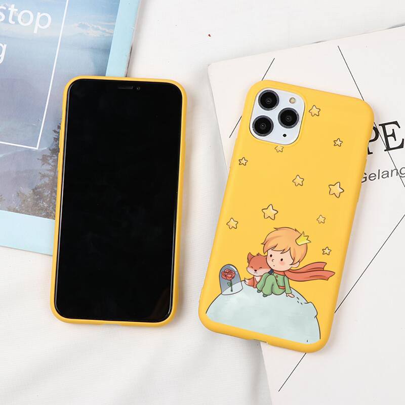 best cases for iphone 13 pro max The Little Princes The Earth Space Phone Case For iphone 13 12 11 Pro Max Mini XS 8 7 6 6S Plus X XR Candy yellow Silicone cover iphone 13 pro max cover