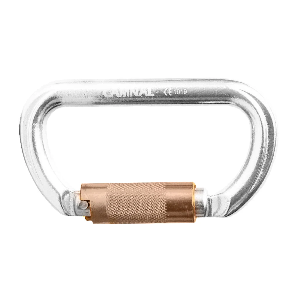 25KN Twist Gate Auto-Locking Carabiner For Climbing Caving Rappelling 