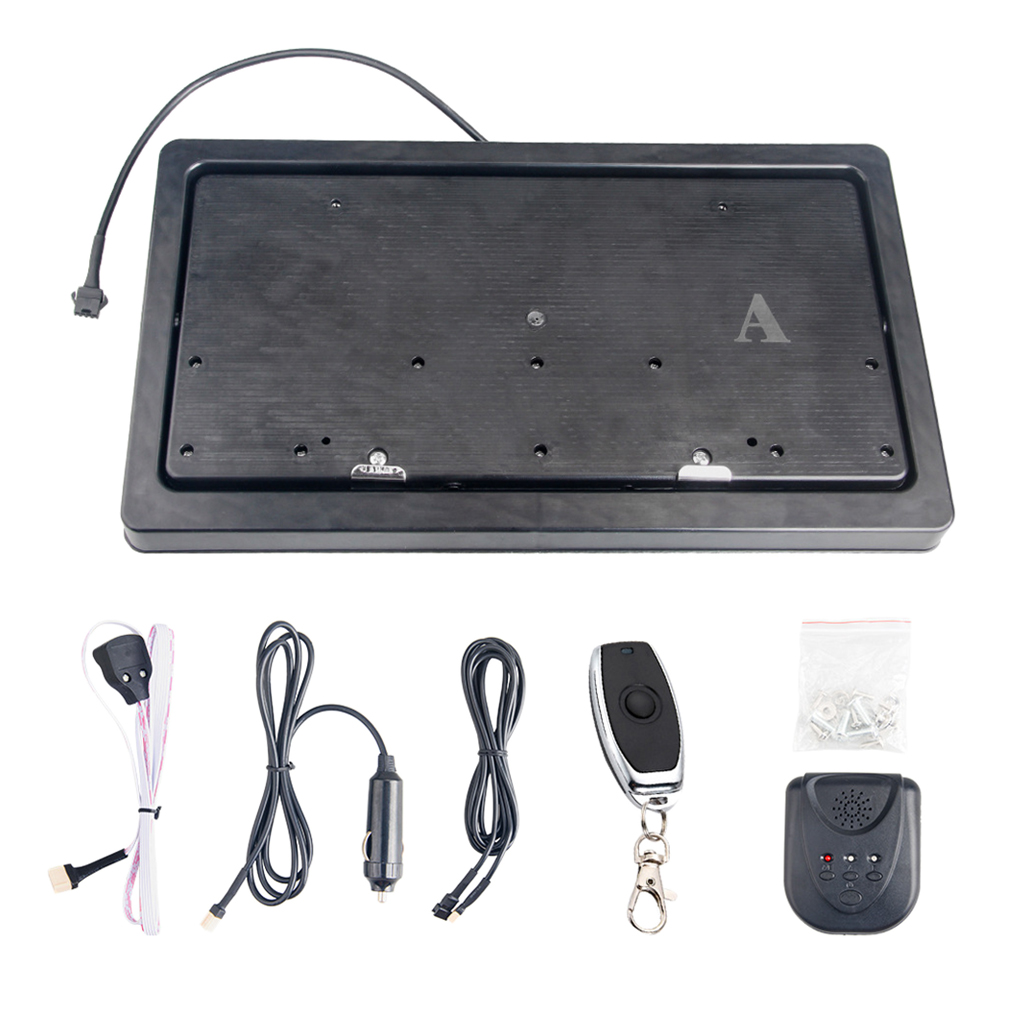 Universal 1 Set Standard Size Flip  Hidden License Plate Frame Bracket Holder Bracket Remote Control Rust Proof