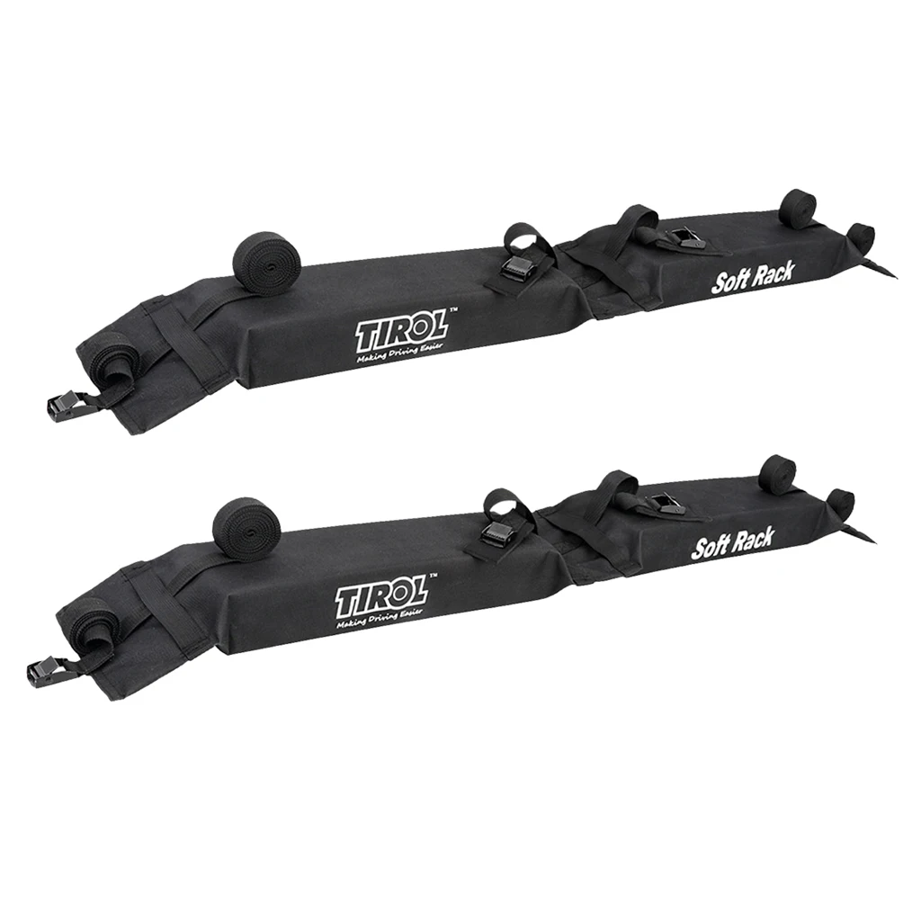 2-pack Foldable Automobile Soft Roof Top Cross paddleboard Luggage Carrier