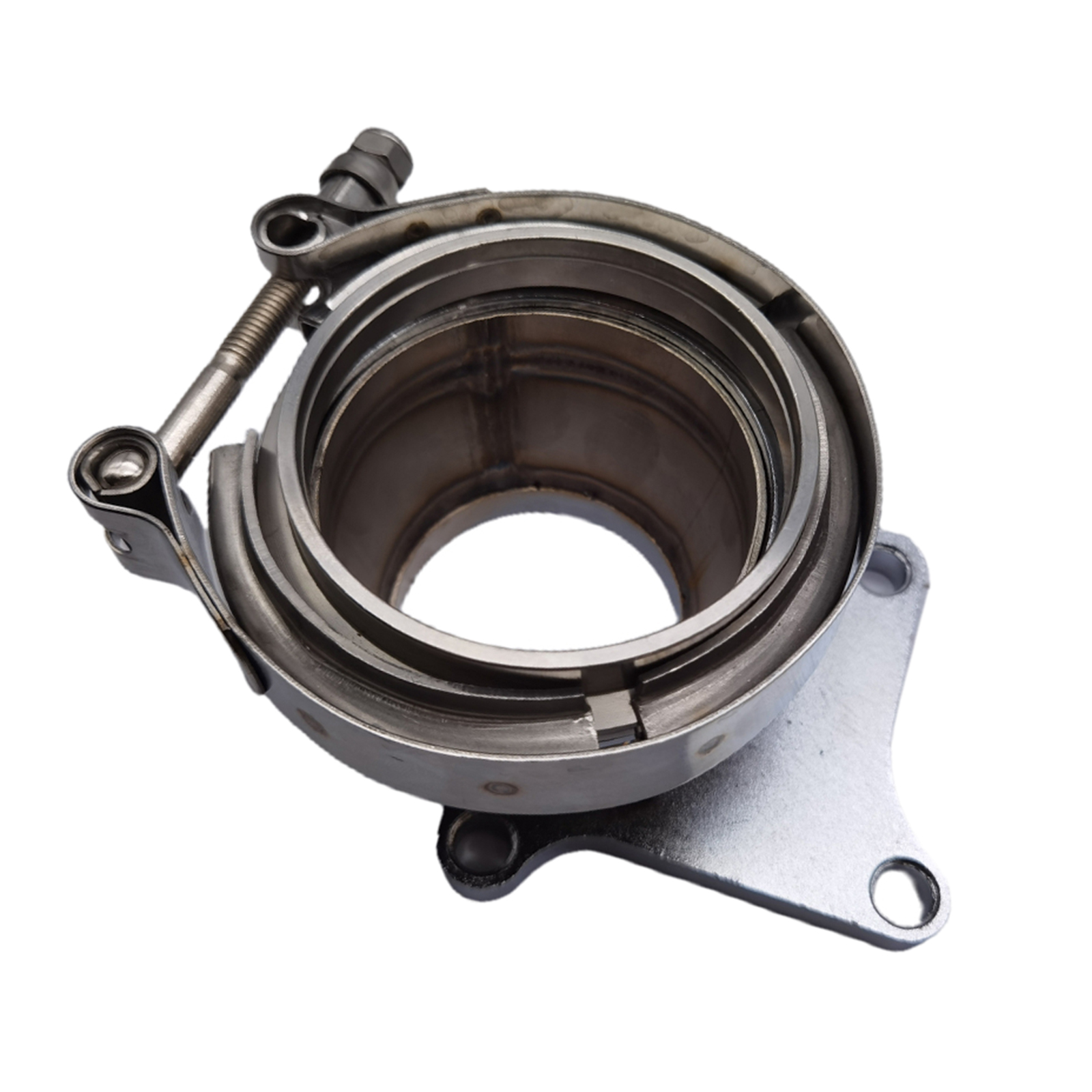 T3 T3/T4 5 Turbo Downpipe Flange to 2.5 inches V-Band Conversion Adaptor Kit