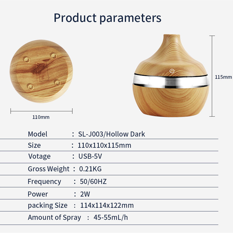 Title 6, 300ML Air Humidifier Essential Oil Diffuser Aro...