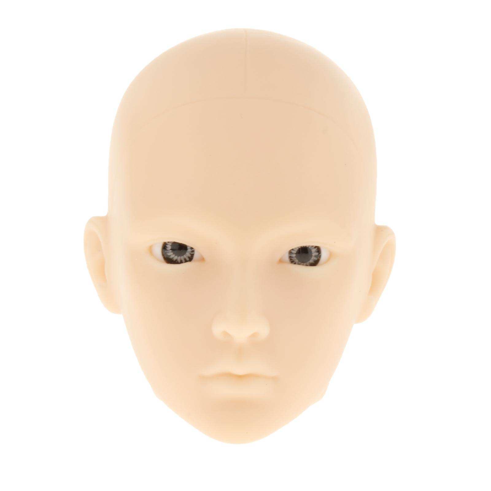 1/6  Dolls Head Shape Lifelike with Gray Eyes with Eye  Kids