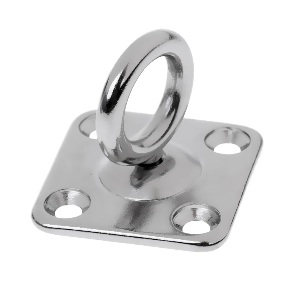 316 Stainless Steel Square Swivel Pad Eye Plate Eye Hook Shade Sails Mounting Fixing Kit Marine Boat Rigging Hardware 5mm 6mm
